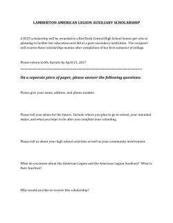 LAMBERTON AMERICAN LEGION AUXILIARY