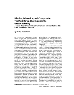 Presbyterian Church - Liberty Park, USA Foundation