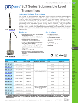Submersible Level Sensors