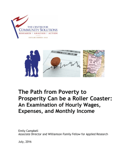 The Path from Poverty to Prosperity Can be a Roller Coaster: