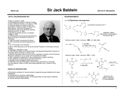 Sir Jack Baldwin - The Scripps Research Institute