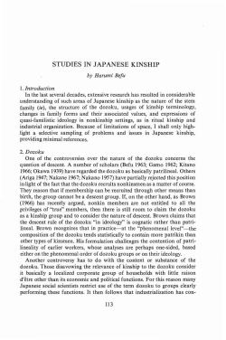 studies in japanese kinship - Rice Scholarship Home