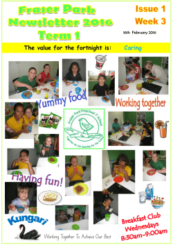 The value for the fortnight is: Caring