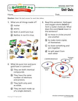 Mixing Matter&mdash;Unit Quiz