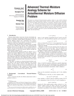 Advanced Thermal-Moisture Analogy Scheme for Anisothermal