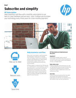 Subscribe and simplify