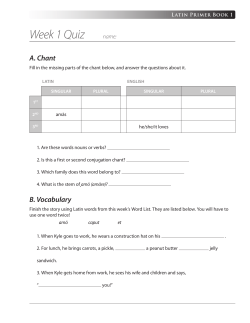 Latin Primer Book 1