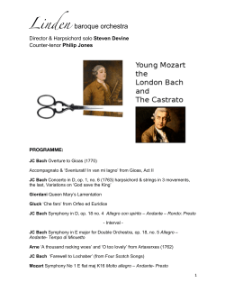 Programme - Linden Baroque