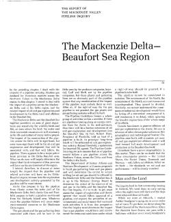 The Mackenzie Delta- Beaufort Sea Region