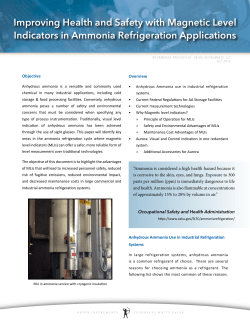 ORI-240 Ammonia Storage White Paper