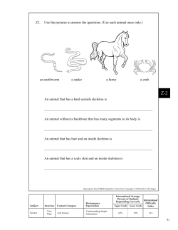 Structural features of animals. (T1)
