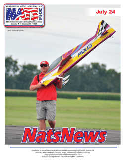 July 24 - Academy of Model Aeronautics