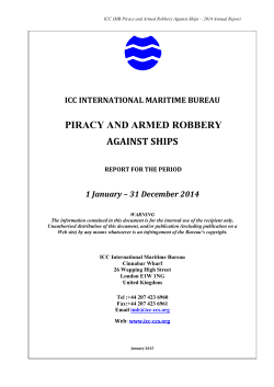 piracy and armed robbery against ships