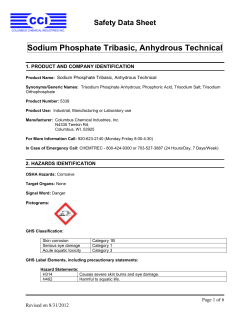 Sodium Phosphate Tribasic, Anhydrous Technical