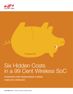 Six Hidden Costs in a 99 Cent Wireless SoC