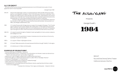 Presents George Orwell`s