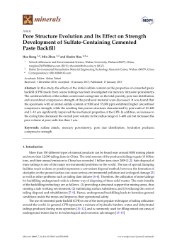 Pore Structure Evolution and Its Effect on Strength
