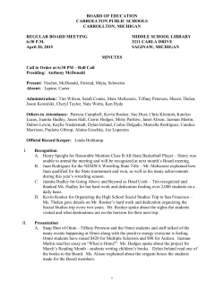 board of education - Carrollton Public Schools