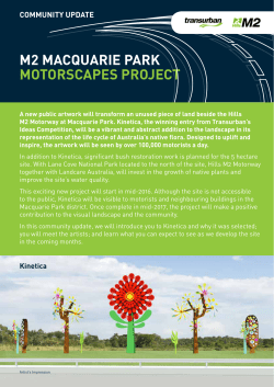 M2 MACQUARIE PARK MOTORSCAPES PROJECT
