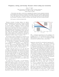 Floppiness, cutting, and freezing: Dynamic critical scaling near