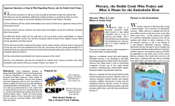 Mercury, the Donlin Creek Mine Project and What it Means for the
