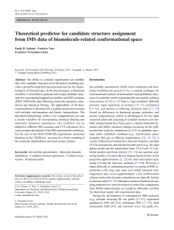 Theoretical predictor for candidate structure assignment from IMS