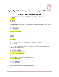 Paper 1 - Institute of Cost Accountants of India