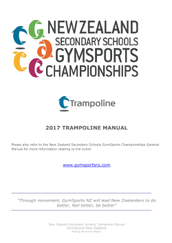 2017 trampoline manual