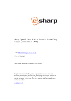 Hidden Communities - University of Glasgow