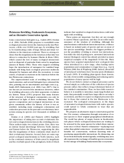 Pleistocene Rewilding, Frankenstein Ecosystems, and an