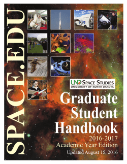 Student Handbook - realmedia.aero.und.edu