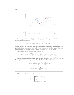 48 In this approach, each Sk(x) is a cubic polynomial designed such