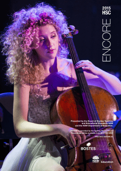 2015 HSC Encore Program