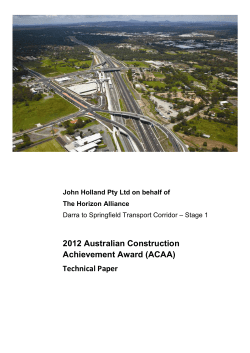 Darra to Springfield Transport Corridor &ndash; Stage 1, Queensland