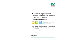 Each member of your team to describe how the place they live deals