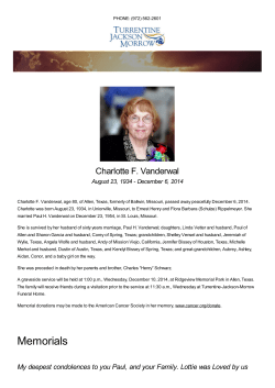 TJM Funeral - Obituaries - Charlotte F
