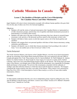 Lesson 3 &ndash; The Qualities of Disciples and the Cost of Discipleship