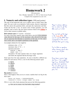Homework 2 - HMC Computer Science