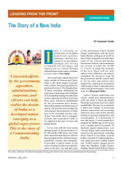 The Story of a New India - Press Information Bureau