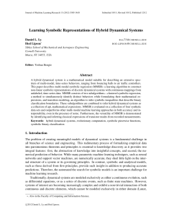 Learning Symbolic Representations of Hybrid Dynamical Systems