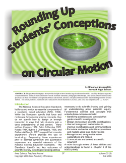 Rounding Up Students Conceptions on Circular Motion