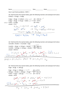 Hess` Law Packet 4