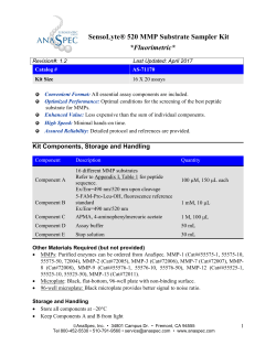 SensoLyte&reg; 520 MMP Substrate Sampler Kit *Fluorimetric