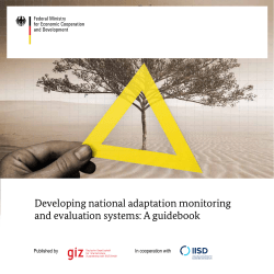 Developing national adaptation monitoring and evaluation systems