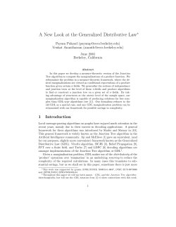 A New Look at the Generalized Distributive Law
