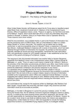 Project Moon Dust - Das UFO