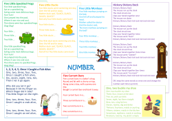Number Rhymes - Emmbrook Infant School