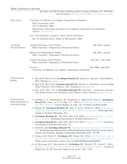 Mine C&cedil;etinkaya-Rundel - Statistical Science