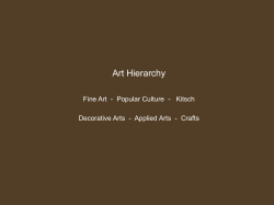 Art Hierarchy - Visual Art Notes