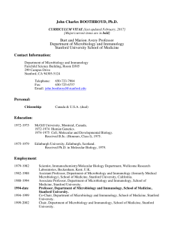 Stanford Profiles: /viewCV - CAP Network